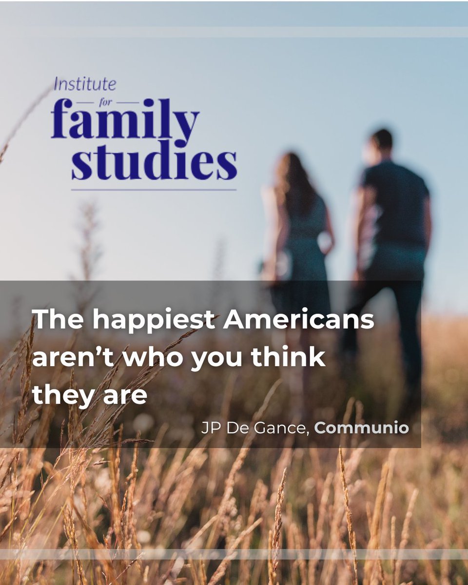 alrc's tweet image. Communio Founder and CEO @JPCommunio's recent op-ed published with @ChristianPost and @FamStudies details why "the happiest Americans aren’t who you think they are."
Christian Post: bit.ly/4le1ELZ
IFS: bit.ly/3TuTPFm