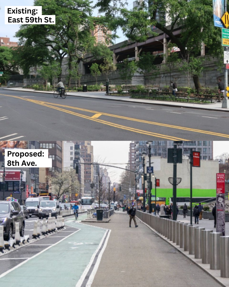 NYC_DOT's tweet image. Starting this month, NYC DOT will implement pedestrian and cyclist improvements at the #QueensboroBridge entrances. Work includes:
🚶Increased pedestrian space
🚴♂️Updated bike lane
🚚Dedicated truck loading