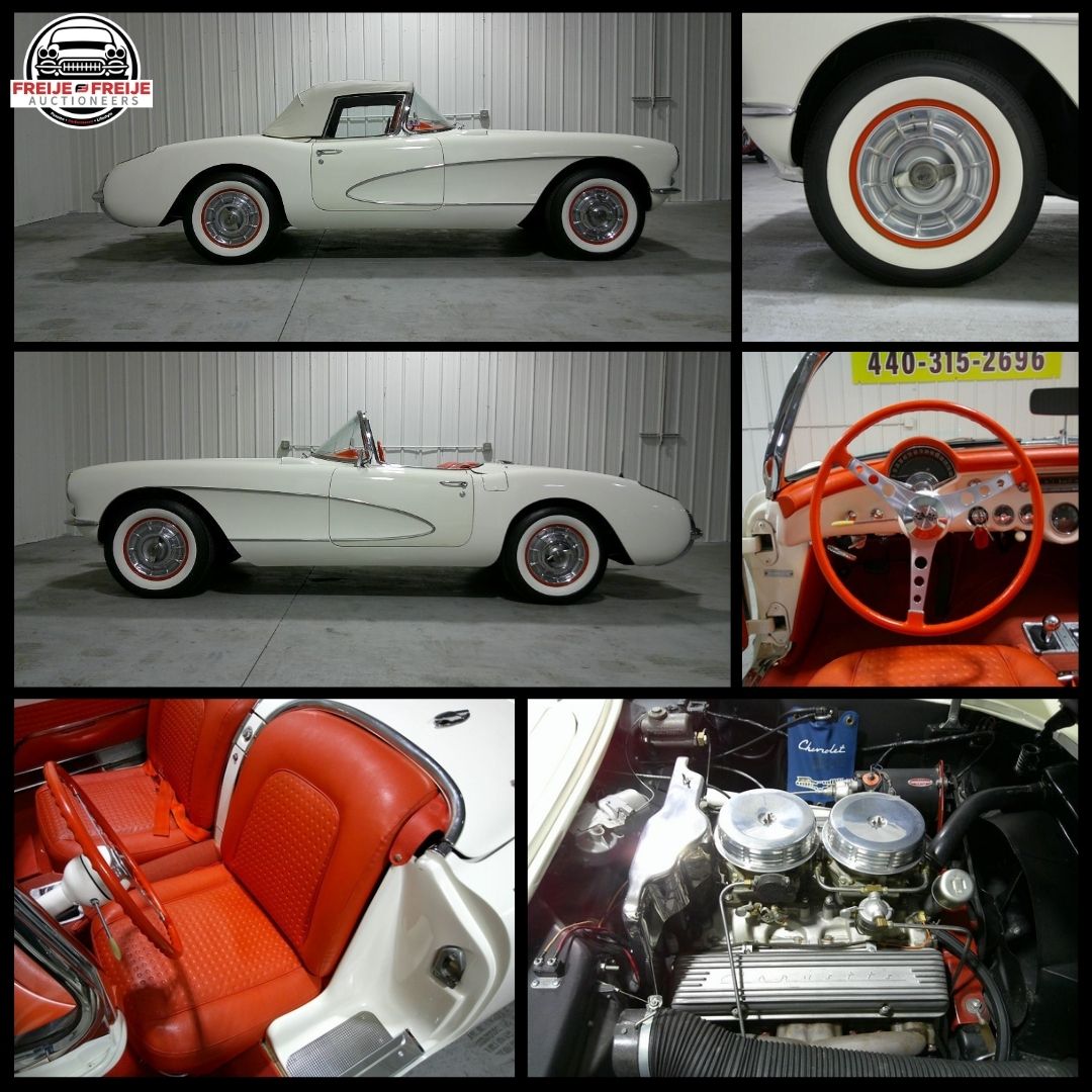 freijeauctions's tweet photo. Legacy Spotlight: 1956 Chevrolet Corvette 🎪
👏Hosted in The Sandusky Summer Classic Presented by Freije & Freije Auctioneers
✨The Ron Nelsen Collection, Classic & Vintage Vehicles --> https://t.co/qMLCpNpg00
#ConsignNOW
🎉August 23d 10AM ET
📍10006 Milan RD, Milan, OH 44846 https://t.co/ostE0Z0B1S