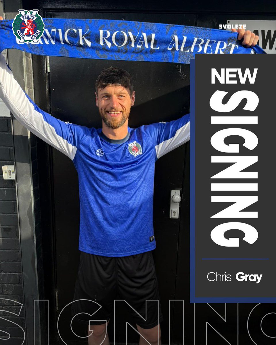 HawickRA's tweet photo. 🚨 | HRA are delighted to welcome Chris Gray to the club ahead of the new season!

#HRA | #EOS

https://t.co/mGE0GY0wNl https://t.co/3fulKHRSxk
