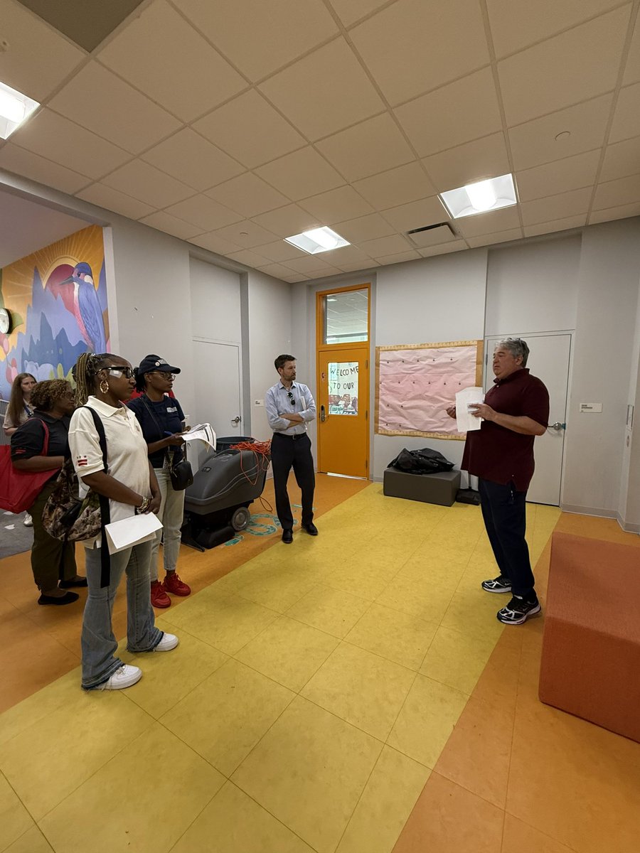 charlesallen's tweet image. Checked in on summer repairs at Maury Elem School today. A lot of HVAC work underway. Found several areas where water or leaks had done some damage & @DCDGS flagged for urgent repairs. We also reviewed broken locks, lights, & playground equipment getting attention.