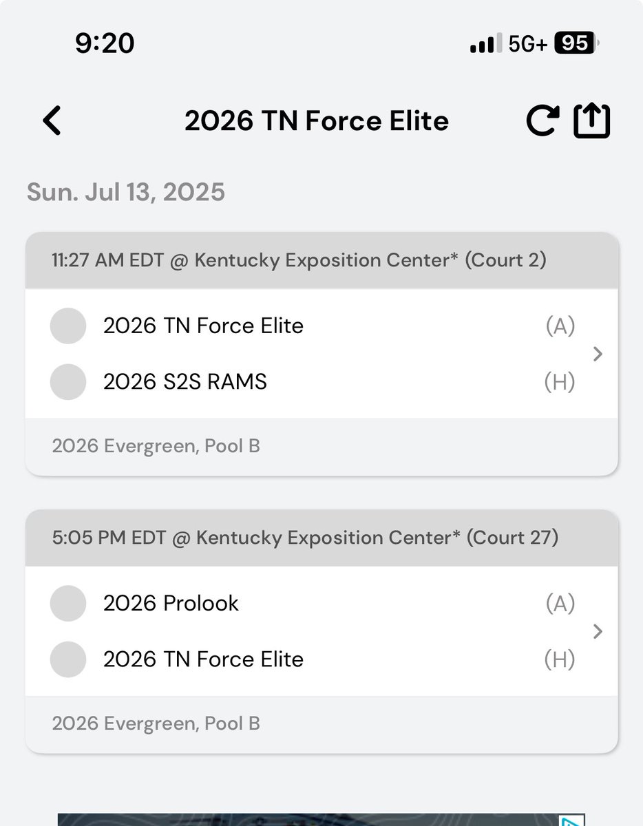 AinsleyK2026's tweet photo. My last run for roses, so excited!!! Come watch my team and I play. #TNForce https://t.co/7BKJG5TMeQ