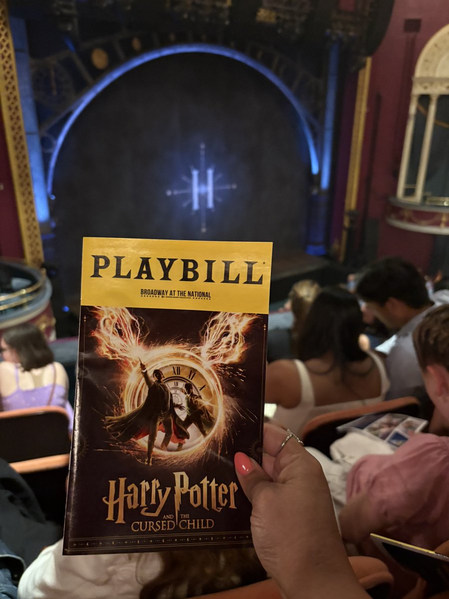 ChrismansClass's tweet image. Birthday celebrations continued last night with my bestie. We got to see Harry Potter and the Cursed Child and it was certainly magical