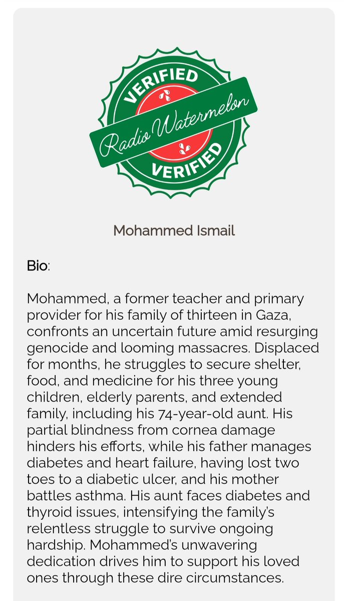 mohammedkh52133's tweet image. Please, we need constant and continuous support for our survival. Every action or donation, no matter how small, makes a great impact. Donate, retweet, my family deserves your attention🙏 @ayaabdulla72684❤️ 🙏
chuffed.org/project/137706…