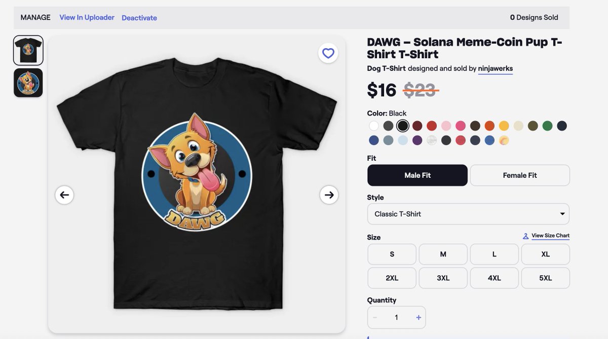 DAWGxSOL's tweet photo. 🐶👕 Fresh out the kennel!

The first-ever $DAWG tee is live on TeePublic —
no presale, no roadmap, just pure belly-rub energy printed on super-soft cotton.

⚡️ Grab yours → https://t.co/fEwD1hNdD2

#Solana #CryptoMerch #MemeCoin https://t.co/lYvwJ1Beq2