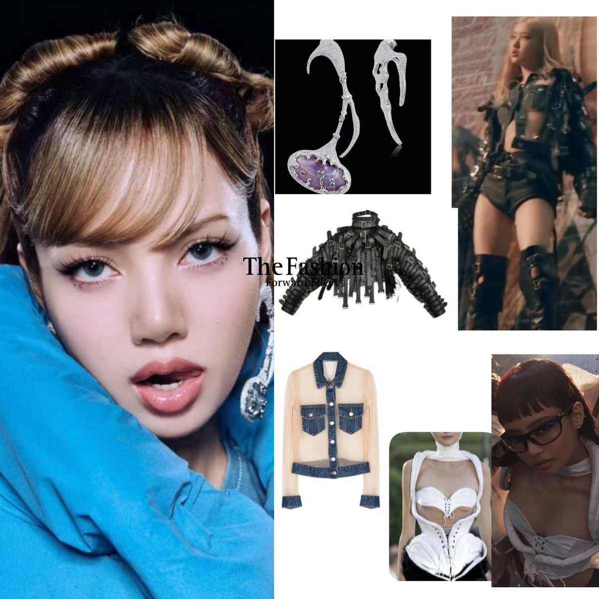 FashFwrdFiles's tweet photo. Lisa wears DOSISG6C’s iconic “Covered Diamond Earrings”. Rosé wears Noir kei ninomiya black leather jacket and Coperni denim top.Jennie wore a Samuel Lewis infinity bra and flying nun corset
-
#lisa #rosé #noirkeininomiya #samuellewis https://t.co/Sjt5dr15Wx