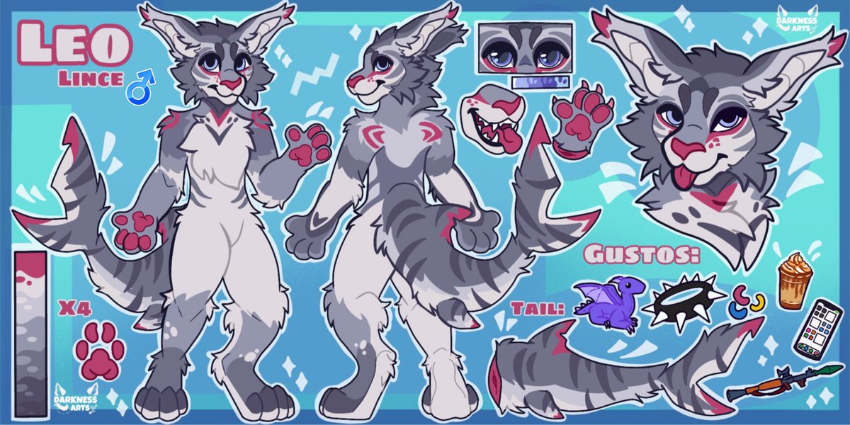 Aaaah!! I can't believe it!!!
My new ref of my lynx has arrived!! It is very beautiful!! Ahh! 😍🤩💖✨
I love it a lot, thank you very much!! 
Darkness Arts on Facebook!!! 🥰🥰💖✨