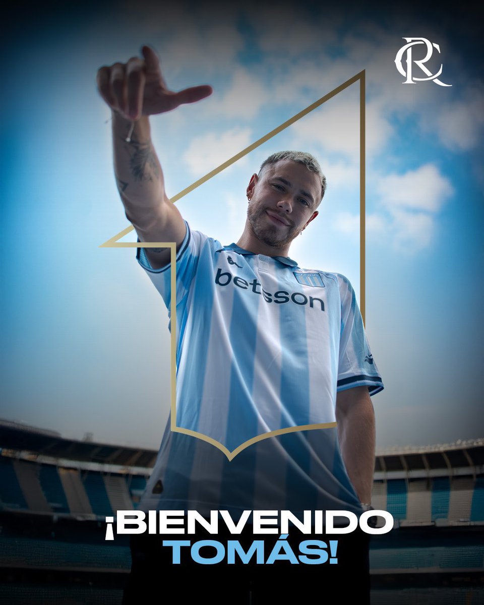 Tomás #Conechny fue presentado oficialmente como nuevo refuerzo de #RACING.

La Academia compró al delantero de 27 años que llega proveniente de #Alavés 🇪🇸 y firmó contrato hasta diciembre 2029.

¡BIENVENIDO AL PRIMER GRANDE! 👋🏼