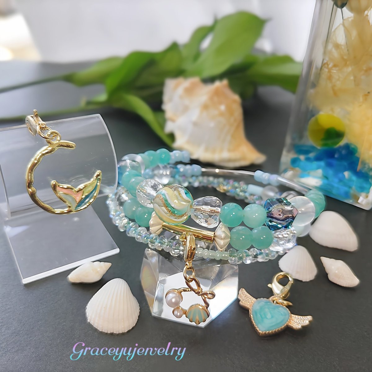 煮干しさま専用ページ✩︎⡱ 天然石　ハンドメイド　ブレスレット 天然石アクセサリー 天の根