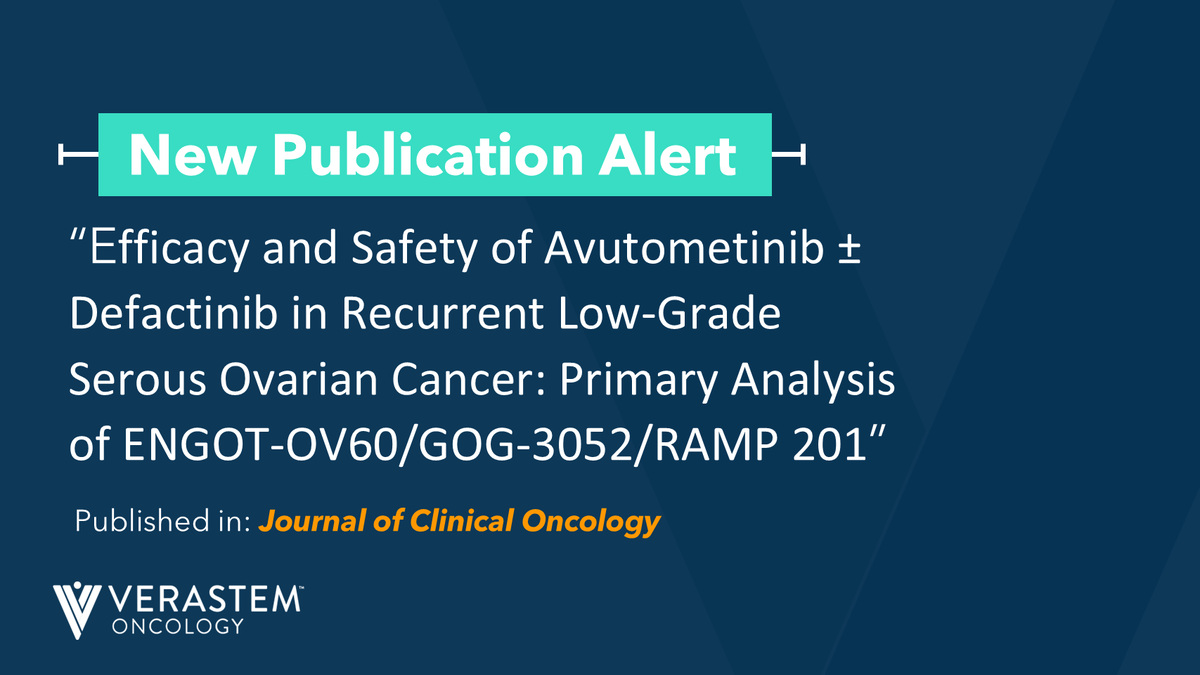 Today, we shared that the primary analysis from the Phase 2 RAMP 201 clinical trial has now been published in the  Journal of Clinical Oncology. ​

Read more about the publication here: investor.verastem.com/news-releases/…​

​$VSTM #KRAS #LGOSC