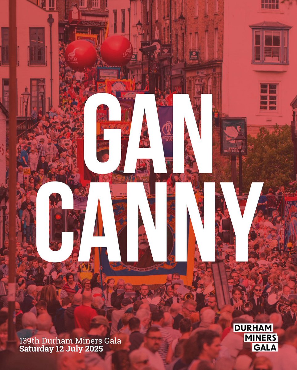 Tomorrow, the spirit of solidarity will be alive in the streets of Durham from the striking up of the first band. 

Please enjoy the day, look after each other, respect the bands, the banners and the history of the Gala.

Gan canny.
