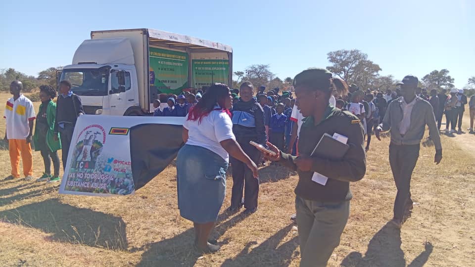 Today 11 July 2025 ViCAZ conducted an anti Drugs and Substance Abuse Awareness Campaign at Zimnyama Shopping Centre in Mangwe District in Matebeleland South.  The event was graced by Minister of State for Provincial Affairs and Devolution for Matebeleland South.<a href="/ZBCNewsonline/">ZBC News</a>