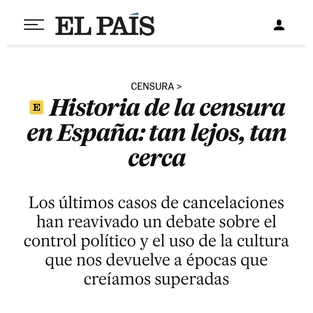 Épocas que creíamos superadas.