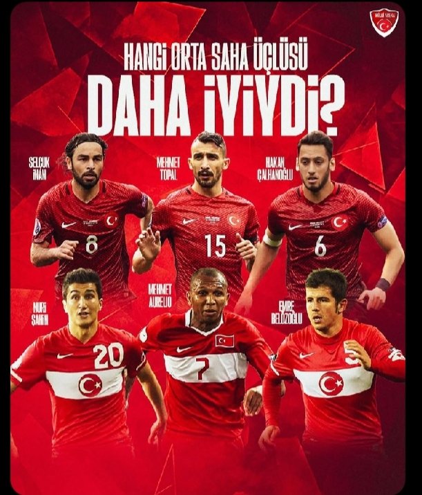 Sizce Türkiye'nin orta saha üclülerinden hangisi daha iyi