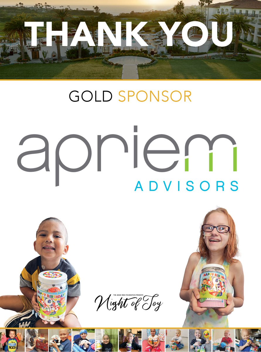 TeamNEGU's tweet image. A big THANK YOU to Apriem Advisors for graciously being our Night of Joy Gold Sponsor!  We are so grateful for your years of support, encouragement, and wisdom.  We are stronger and able to spread more JOY to kids fighting cancer because of YOU!