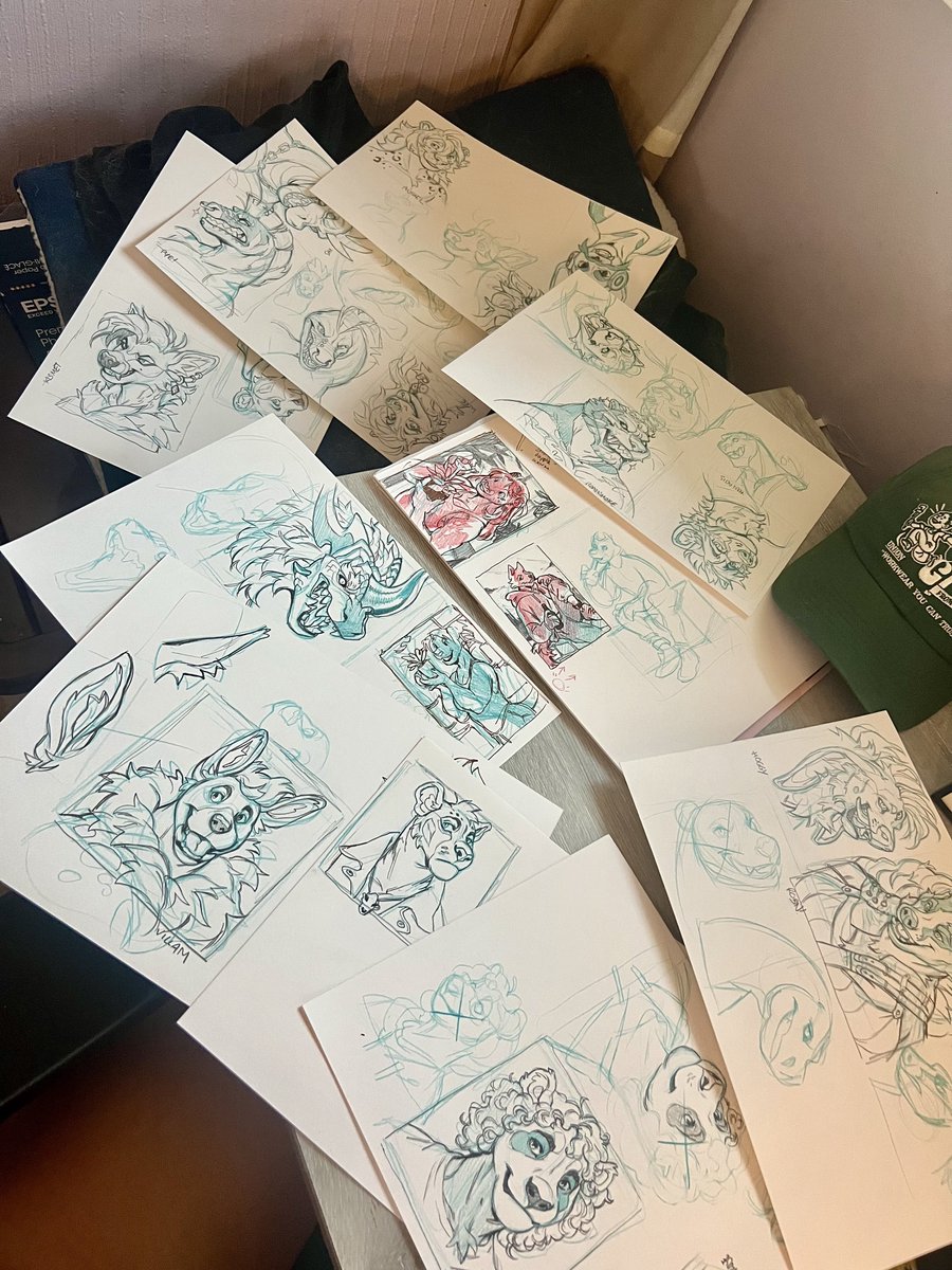 BigRoundLion's tweet image. Phew that’s all WIP’s locked and loaded for the next step! ✏️