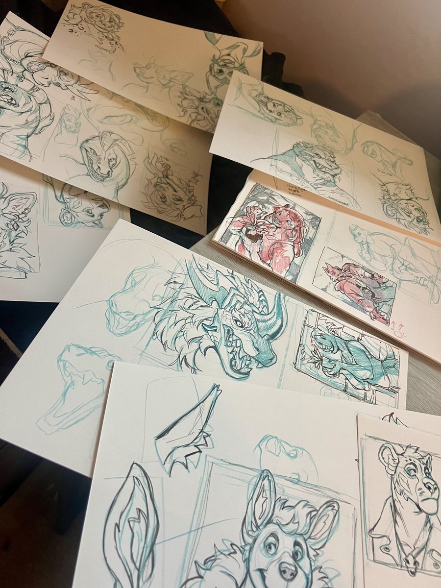 BigRoundLion's tweet image. Phew that’s all WIP’s locked and loaded for the next step! ✏️