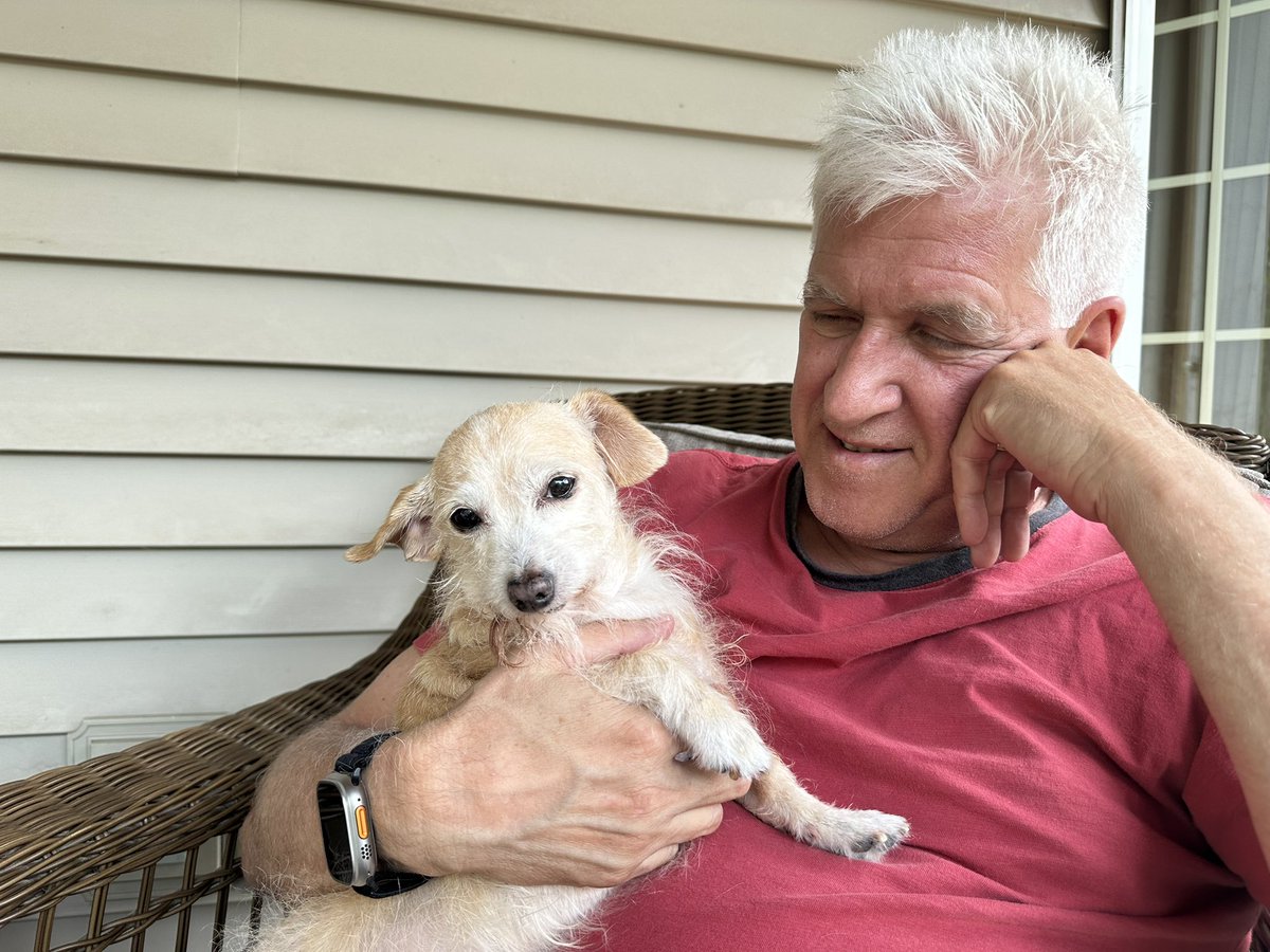 Quiet Evening….hanging out on the porch with “Jewell”

Sweet girl.  Makes us smile.