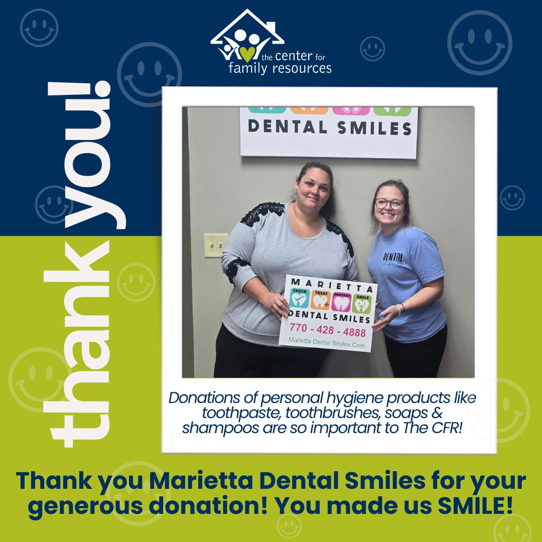 A heartfelt thank-you to Marietta Dental Smiles for hosting an "essentials" drive for our food pantry!

Thanks to you, we’re not just filling shelves—we’re lifting spirits and making people smile. And that smile? You made it possible. 💚 @MariettaDentalSmiles