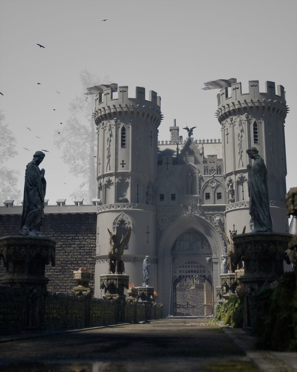 PS_Leoluch's tweet image. Decision to change architecture for my scene wasn&apos;t easy, but I am so happy how this look already in the scene