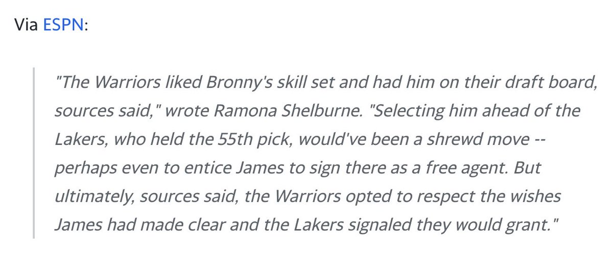 hoops4953's tweet photo. @Yev_007 @PurpGolded he'd still be drafted by the warriors. https://t.co/4NvmyU9em5