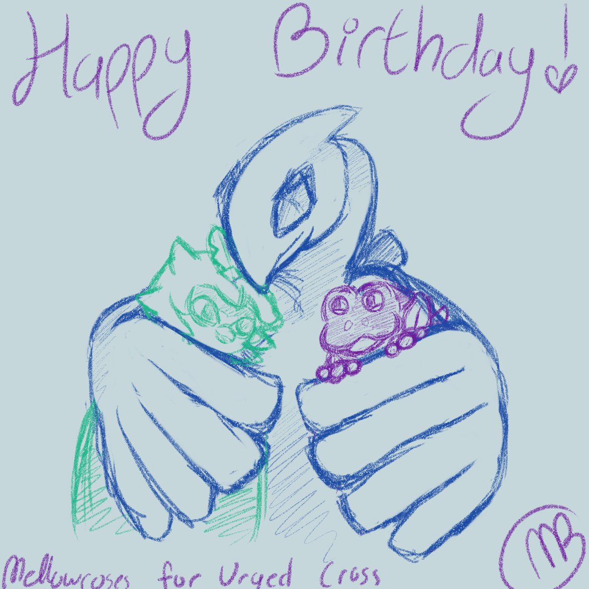 Thank you to LadyGuu and UrgedCross for letting me draw their requests today!