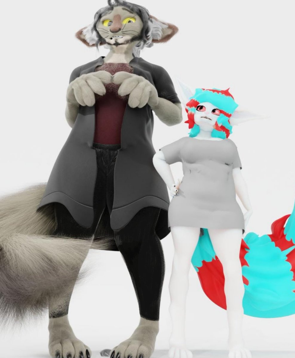 TuidyT's tweet image. MY BOYFRIEND AND I, MY BOYFRIEND AND I
I finally have the model I asked to make of my boyfriend 🛐🍀
A model of my chinchilla made by @FluffyTales3D ✨