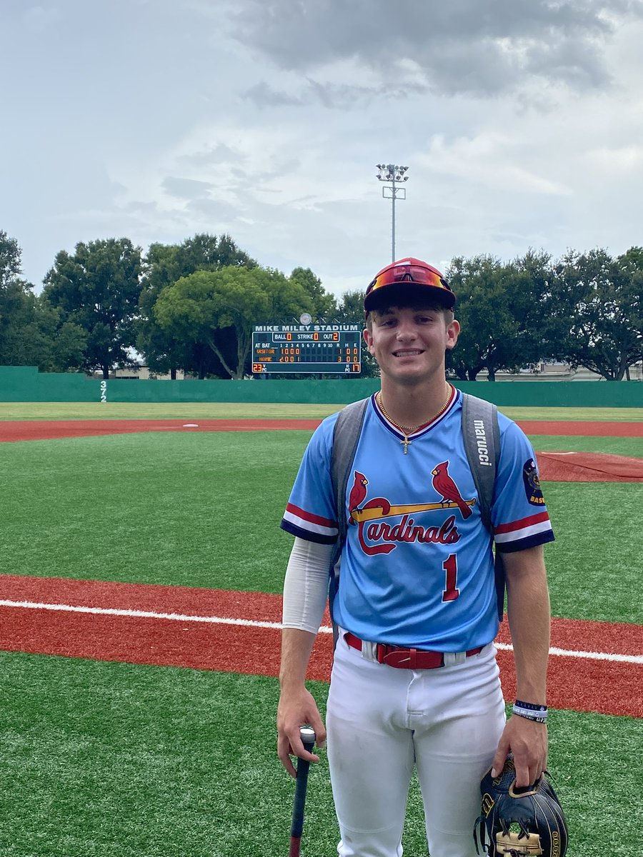 Gibbs Construction Cardinals (@gccardinals) on Twitter photo Cardinals win! The Cards (19-1) defeated the Blue Jays 19U by a final of 3-1 at Mike Miley Stadium to open the SES UNO Tournament.
Top Performers
At the plate, <a href="/PaytonStubbs4/">Payton Stubbs</a> 1-2 2 RBI
<a href="/David87193427/">David Cantrelle</a> 1-2 RBI
On the mound,
<a href="/Jakegeg4/">Jake Gegenheimer</a> Winning Pitcher - Only allowed two hits in 4 Cardinals win! The Cards (19-1) defeated the Blue Jays 19U by a final of 3-1 at Mike Miley Stadium to open the SES UNO Tournament.
Top Performers
At the plate, <a href="/PaytonStubbs4/">Payton Stubbs</a> 1-2 2 RBI
<a href="/David87193427/">David Cantrelle</a> 1-2 RBI
On the mound,
<a href="/Jakegeg4/">Jake Gegenheimer</a> Winning Pitcher - Only allowed two hits in 4