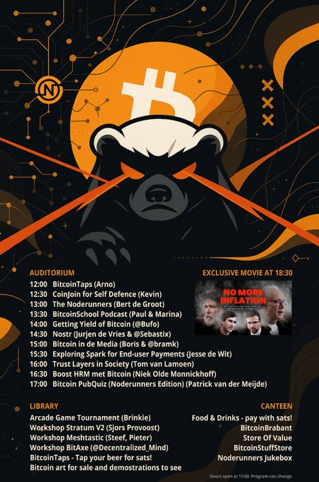 incognitojohn23's tweet image. After months of grinding, I finally made it: I&apos;m hosting a live Bitaxe Gamma assembly workshop at Noderunner Amsterdam this November!

Come hang out, eat frikandel, talk real Bitcoin, and watch the magic happen.

Nothing worth having comes easy. Who&apos;s joining me?