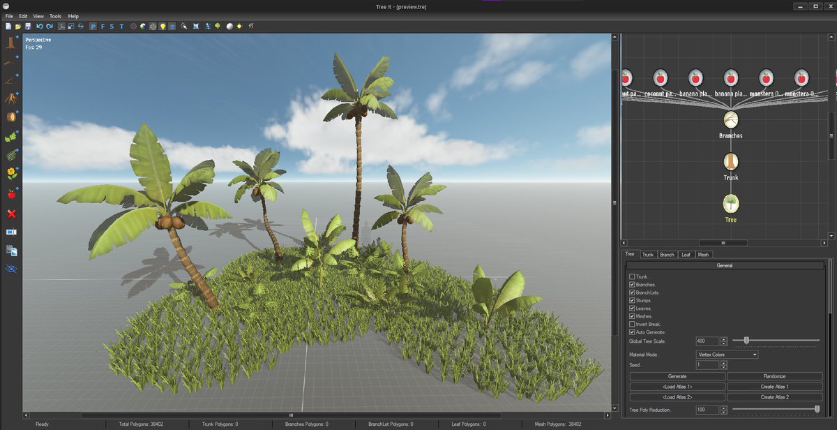CodingCreature's tweet photo. I know there are so many plants/trees creation apps out there (and some great are also free) but #TreeIt is my favorite for years. Bought the Steam version to support the developers and love having it automatically updated!
#indiedev #gamedev #indiedevhour https://t.co/JH7iHOUe2V