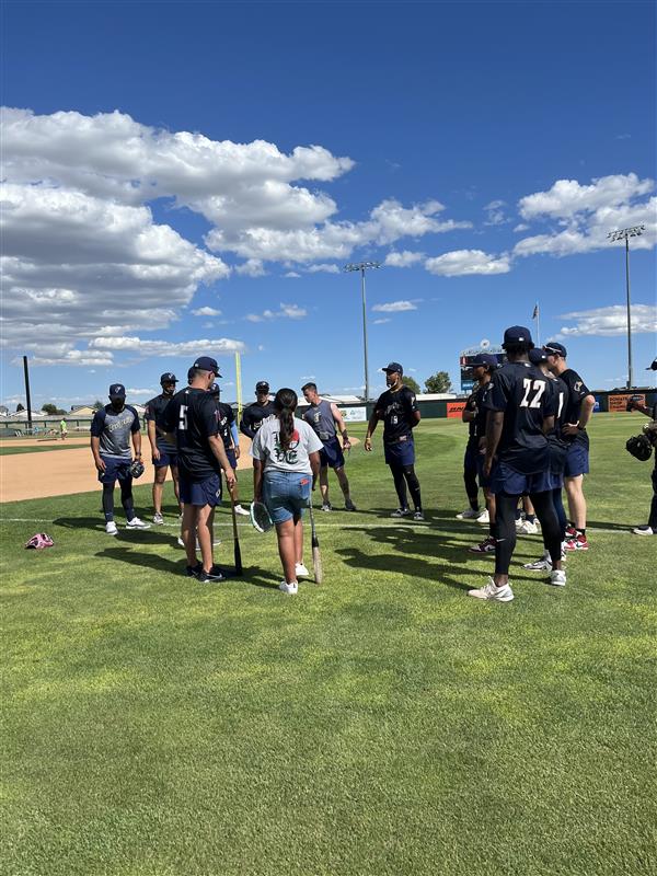 TC_DustDevils's tweet image. Yesterday, our Angels' Teammate, Kataleya, joined us for a great time at Gesa Stadium. She got to hangout with the guys, attend ball talk, throw a first pitch and her mom was even able to collect some cash in the Dash for Cash event! Thanks for coming out, Kataleya! #tcdustdevils