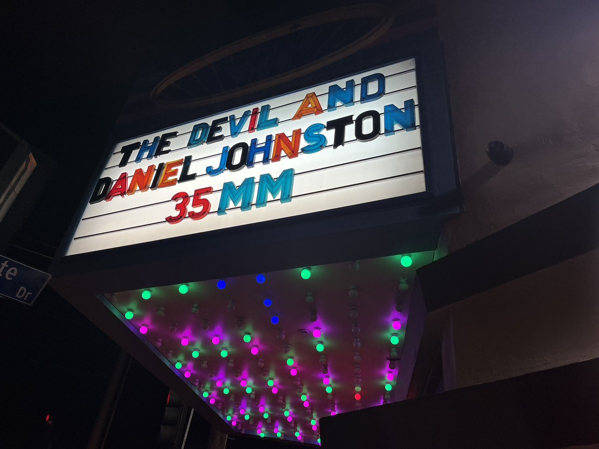 FeuerzeigJeff's tweet image. Thanks to Vidiots for a super fun sold out screening of THE 👿 DEVIL and DANIEL JOHNSTON! Keep Indie Film and Art House Cinema alive by supporting these venues in neighborhoods around the country, sharing laughs and tears with other people. Crush the digital Corporate 👹 ogre!