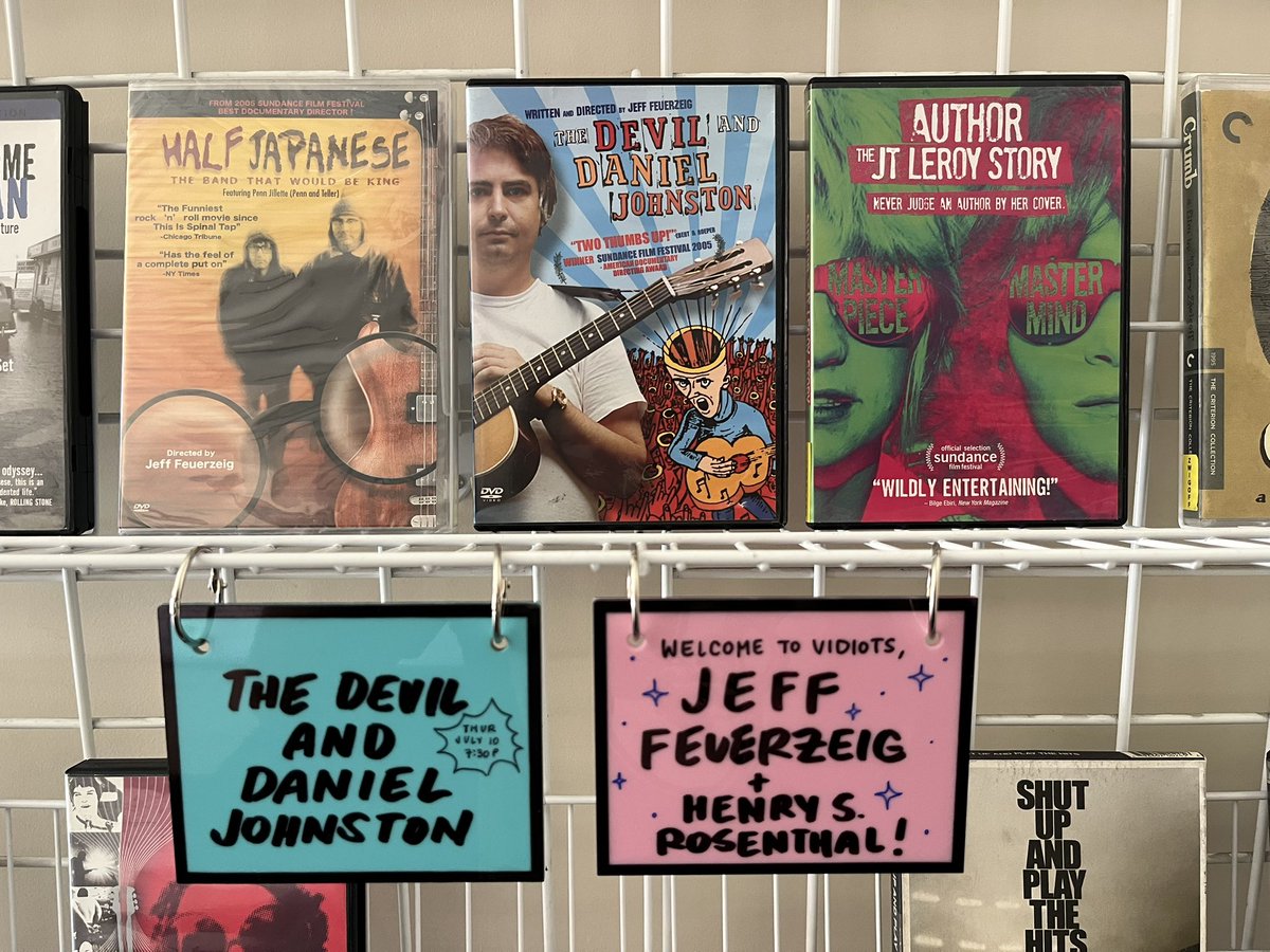 FeuerzeigJeff's tweet image. Thanks to Vidiots for a super fun sold out screening of THE 👿 DEVIL and DANIEL JOHNSTON! Keep Indie Film and Art House Cinema alive by supporting these venues in neighborhoods around the country, sharing laughs and tears with other people. Crush the digital Corporate 👹 ogre!