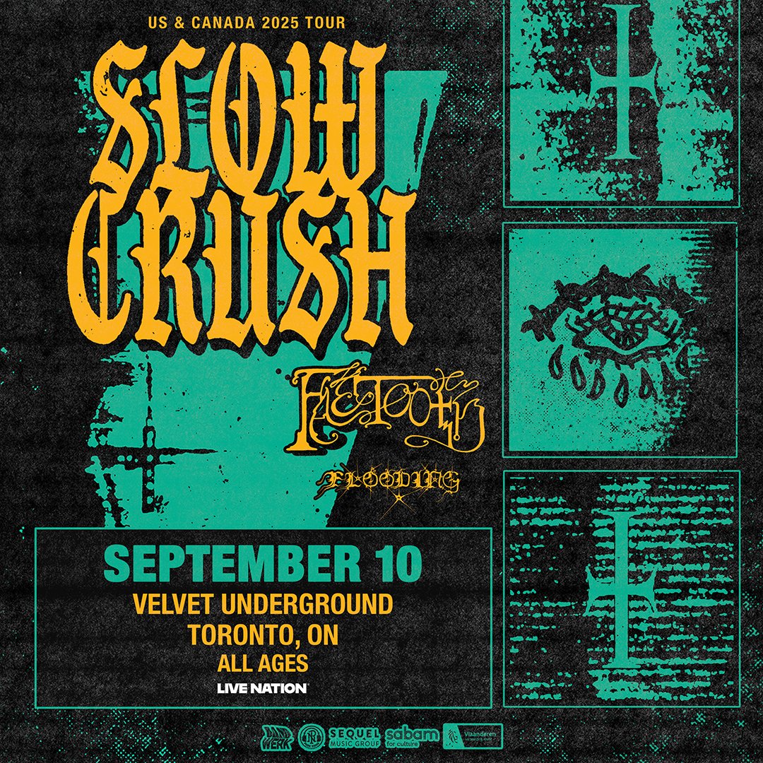 SUPPORT ADDED 🔈 Faetooth and Flooding join Slow Crush at Velvet Underground on September 10th! Grab tickets now: bit.ly/4i2cbqX