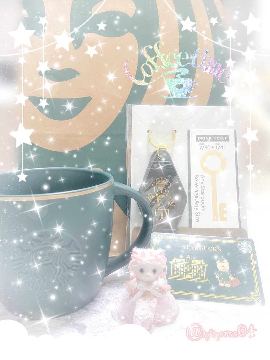 mimoraa04's tweet image. おはようですぅ🎀(♡ᴗ͈ˬᴗ͈)💗
見た瞬間😍✨欲しい❣️お迎えする(*&gt;ᴗ&lt;*)🎀って決めた💗✨🏨ホテルスターバックス🥪☕️🍀🩵😍💖無事欲しいのゲット😍出来て嬉しすぎるぅ(♡´▽`♡)💖スタバニア☕️🐰🎀😍💖
#スタバ #ホテルスターバックス #HOTELSTARBUCKS #シルバニアファミリー #シルバニア #シル活