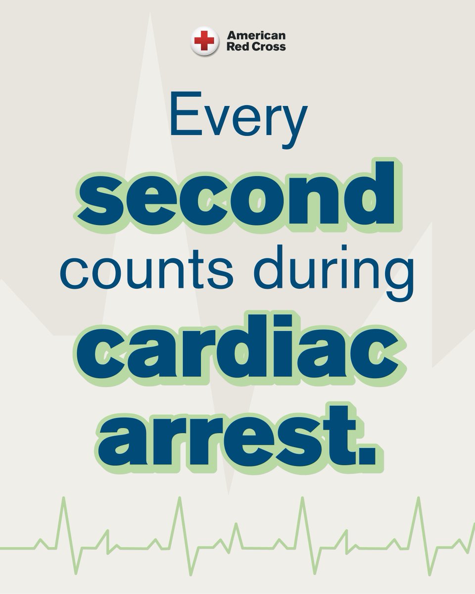 Are you prepared to save a life? Every second counts when the heart stops beating. If you see someone collapse without warning, knowing your Cardiac Arrest 1-2-3 can make all the difference:

1. Call 911 and get the AED
2. Start CPR
3. Use an AED

Join an American Red Cross CPR