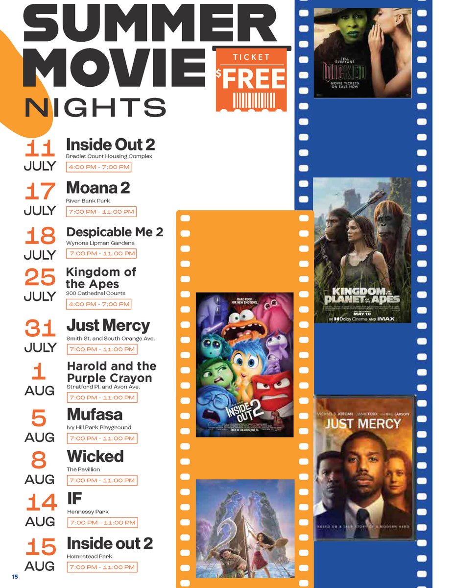 CityofNewarkNJ's tweet image. Looking for things to do this summer? Check out our 2025 Summer Fun Booklets! #freeevents
🎬 #movienights 🎤 #concerts 🏀 #sportsclinics
#seniorsocials #wellnessclasses #familyfun & more!
ow.ly/9P3Z50WottK
#SummerFunInNewark #NewarkNJ