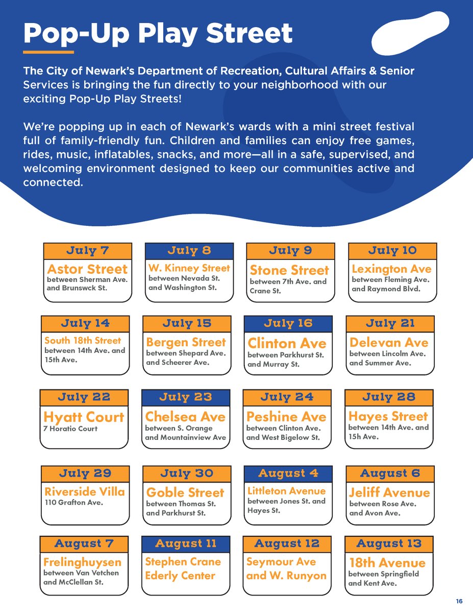 CityofNewarkNJ's tweet image. Looking for things to do this summer? Check out our 2025 Summer Fun Booklets! #freeevents
🎬 #movienights 🎤 #concerts 🏀 #sportsclinics
#seniorsocials #wellnessclasses #familyfun & more!
ow.ly/9P3Z50WottK
#SummerFunInNewark #NewarkNJ
