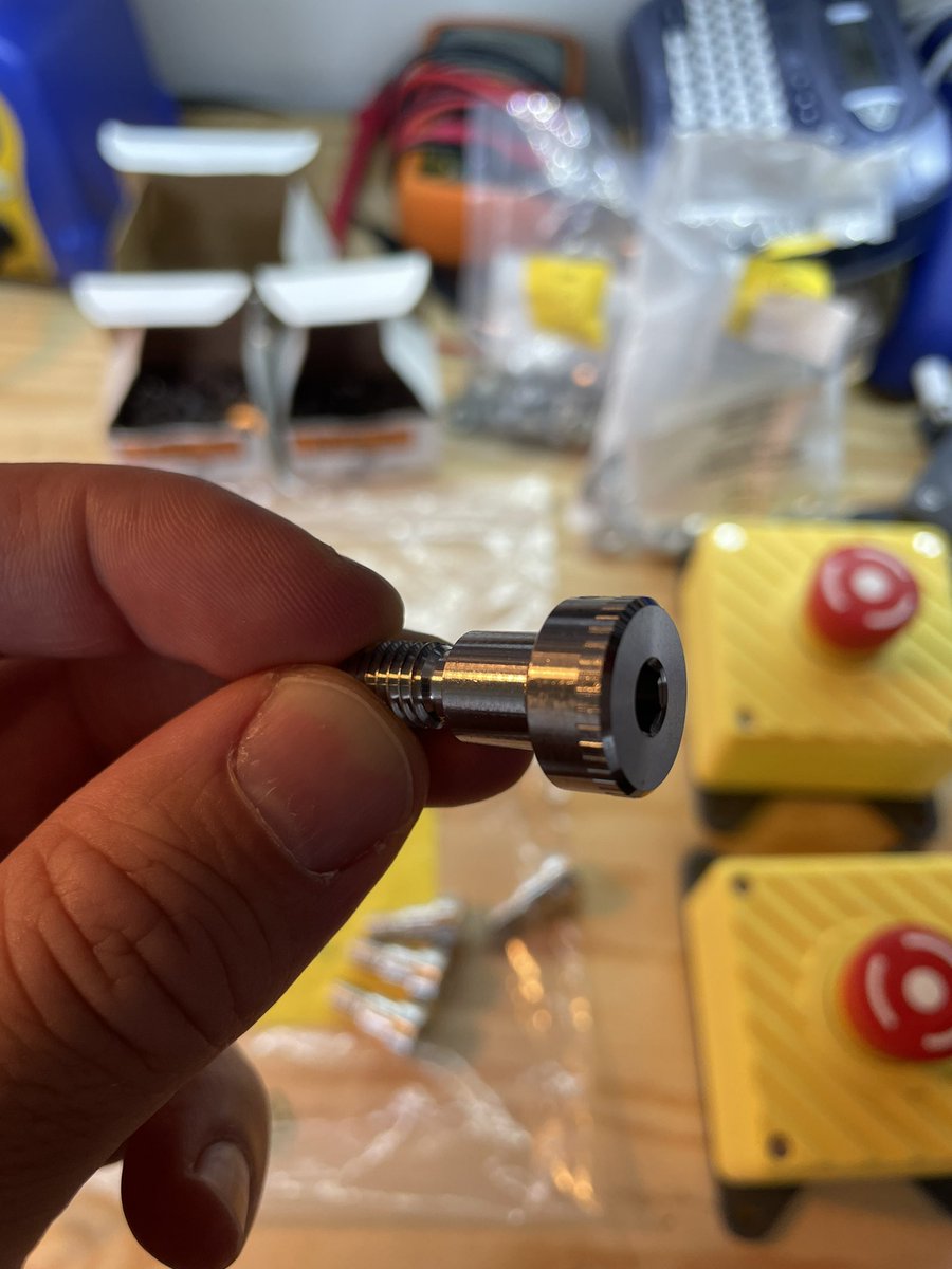 chris_dalke's tweet image. This is a sign of poor design, but I get a ton of enjoyment out of niche fasteners - this 316 stainless shoulder bolt feels like it just came off a lathe an hour ago