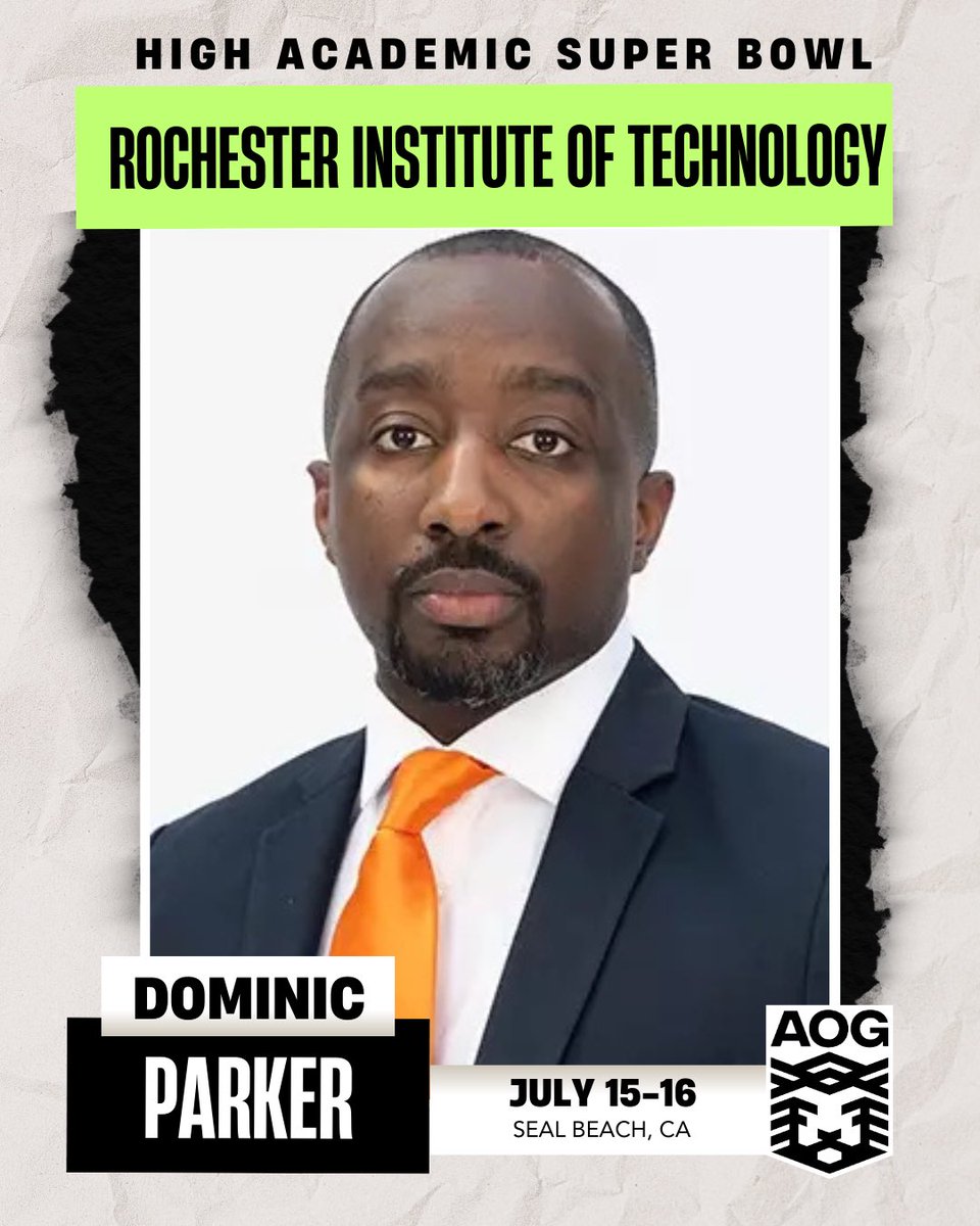 Welcome Head Coach at Rochester Institute of Technology Dominic Parker to the High Academic Super Bowl July 15-16 at AIM Sports Complex!

<a href="/CoachDomP/">Dom</a> <a href="/RITMBB/">RIT Men's Basketball</a> <a href="/RyanSilver1/">Ryan Silver</a> <a href="/coachsmartin310/">Coach Scott Martin</a>