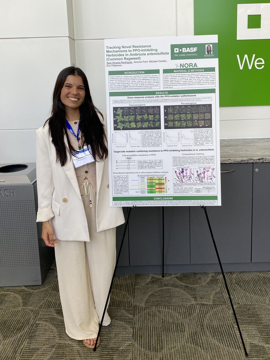 On July 10–11, I had the opportunity to attend the NORA event organized by BASF in Wyandotte, MI, where I shared results from our collaborative project with BASF Germany and connected with amazing people from both academia and industry. Such an amazing experience! #BASF 🌱👩🏽‍🔬