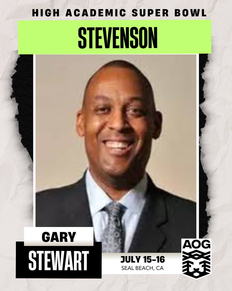 Welcome Head Coach at Stevenson Gary Stewart to the High Academic Super Bowl July 15-16 at AIM Sports Complex!

<a href="/GoMustangHoops/">Stevenson University Men’s Basketball</a> <a href="/RyanSilver1/">Ryan Silver</a> <a href="/coachsmartin310/">Coach Scott Martin</a>