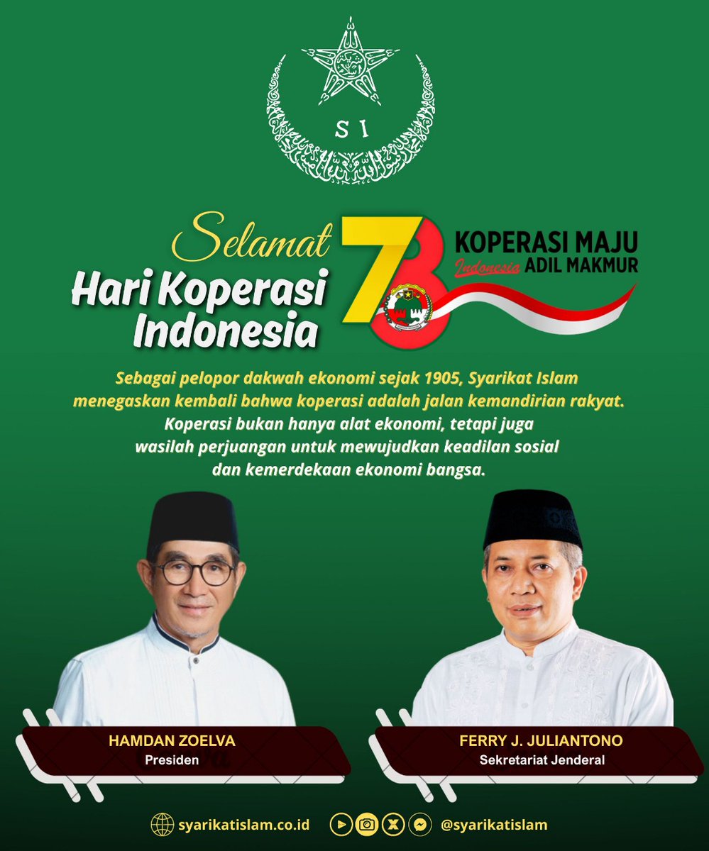 syarikatislamid's tweet photo. Selamat Hari Koperasi https://t.co/51laBzqhpq