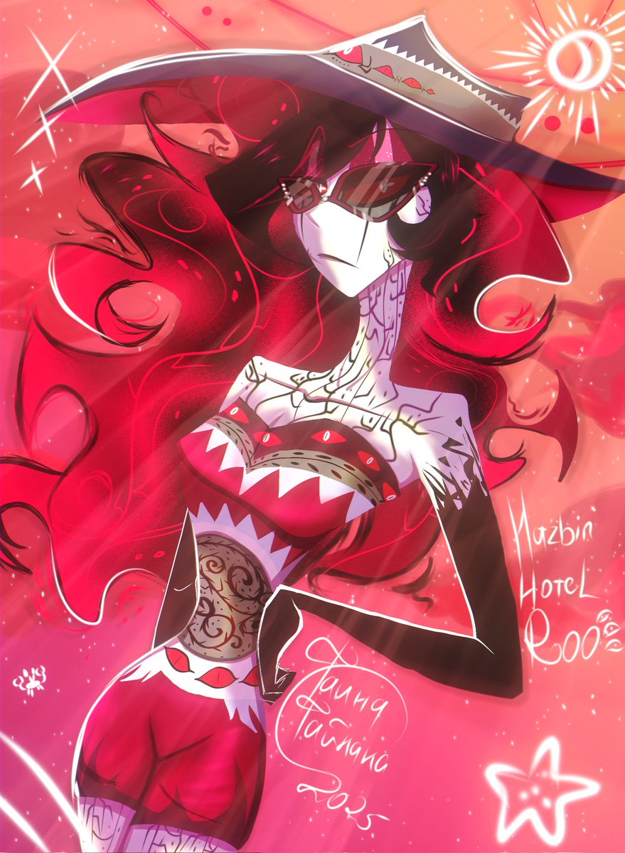 FajnaF17064's tweet image. 😎🏖☀️
#HazbinHotel #HazbinHotelRoo #Roo #HazbinHotelFanart