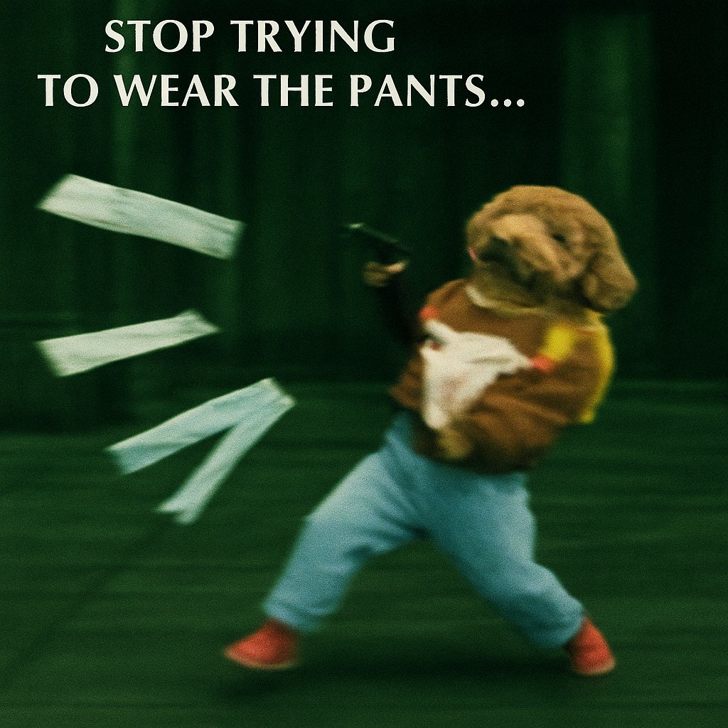 🕶️ There is no belt.
"Free your mind. Let the $pants guide you."

😂😂😂
Dog $wif $pants on. $sol #memecoin