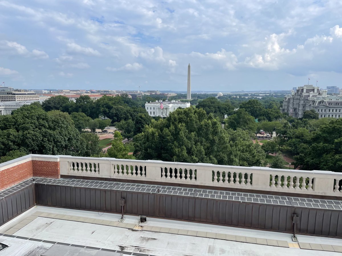 We waren heel dicht bij het Witte Huis.