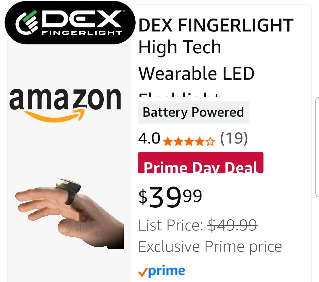 Amazon Prime Day ends tonight!

Take advantage of our lowest price of the season while supplies last!

#DEXtraDurable
#UseYourHead
#WearTheFingerLightInstead
