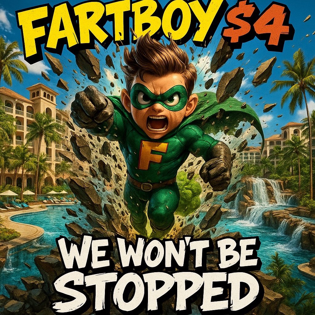 The reason the <a href="/FARTBOY_CTO/">FARTBOY💨</a> community is so strong is that we genuinely believe it will go to $4 and no one will give up until it does! Even the main man <a href="/Coins_Kid/">CoinsKid</a> has said he ain’t selling and I believe him! He’s called a meme coin in EVERY bull run and this is #fartboy 👀