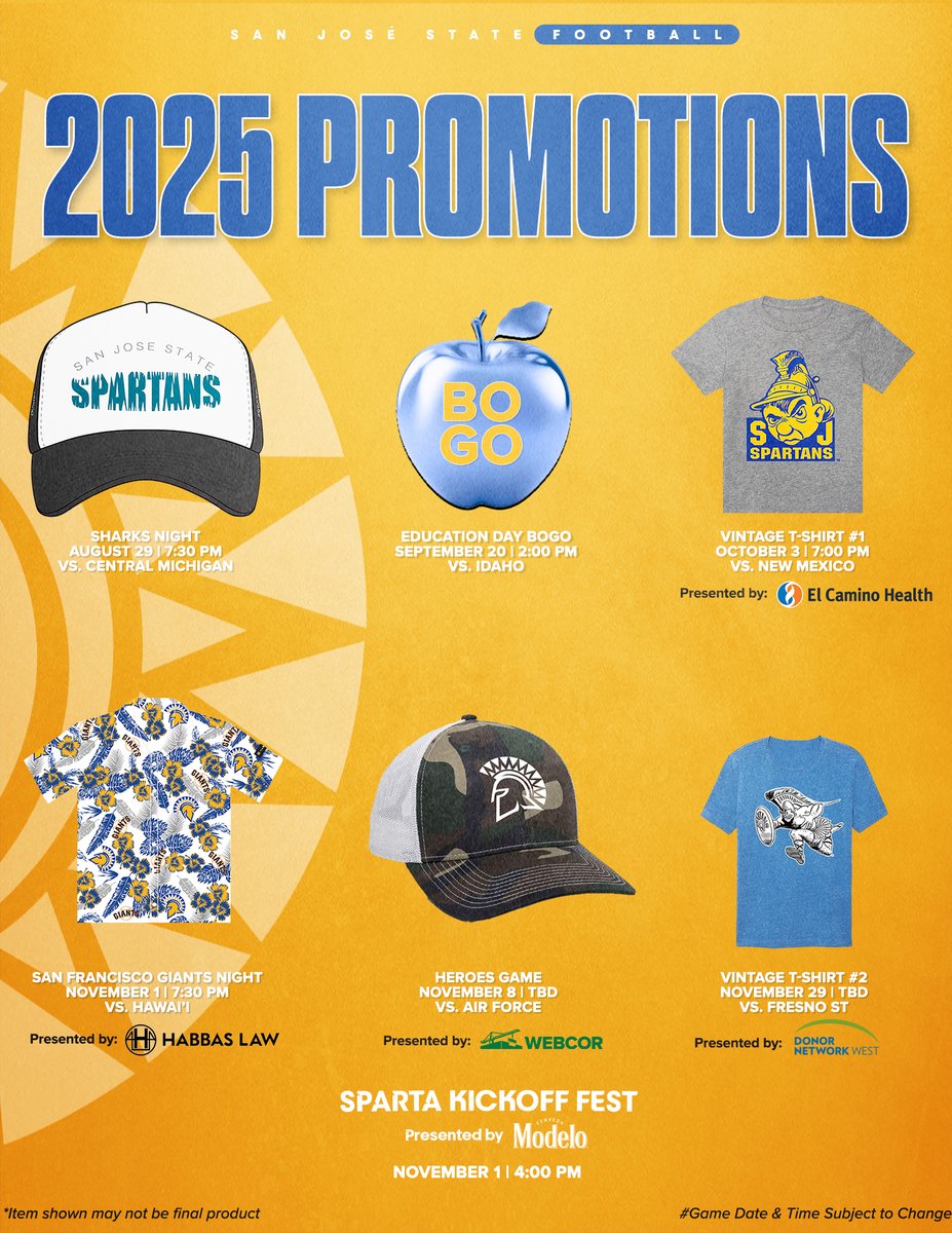 SJSUAthletics's tweet image. Six great reasons to be at @CEFCU Stadium for @SanJoseStateFB this fall. Get your tickets today!
🎟️🔗 - gofevo.com/group/Sjsupromo