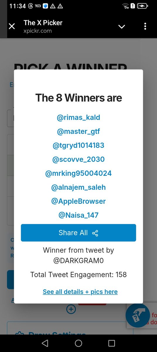 مبروك لل فائزين ومعوضين خير لل ما فاز  ومعليش على تاخير
<a href="/rimas_kald/">ريماس</a>
<a href="/master_gtf/">master</a>
<a href="/tgryd1014183/">تغريد</a>
<a href="/scovve_2030/">abu Ahmed 𓆲</a>
<a href="/mrking95004024/">mrking</a>
<a href="/alnajem_saleh/">صالح الناجم🇸🇦</a>
<a href="/AppleBrowser/">💚ABDO💚✨💫</a>
<a href="/Naisa_147/">N🇸🇦</a>
في حال ما فزت تعال قناة تلي هناك فعاليات على حسابات كتير وبتوفيق لجميع 
t.me/DARKGRAMCHANNE…